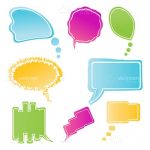 Colourful Dialogue Bubbles in Different Shapes and Styles